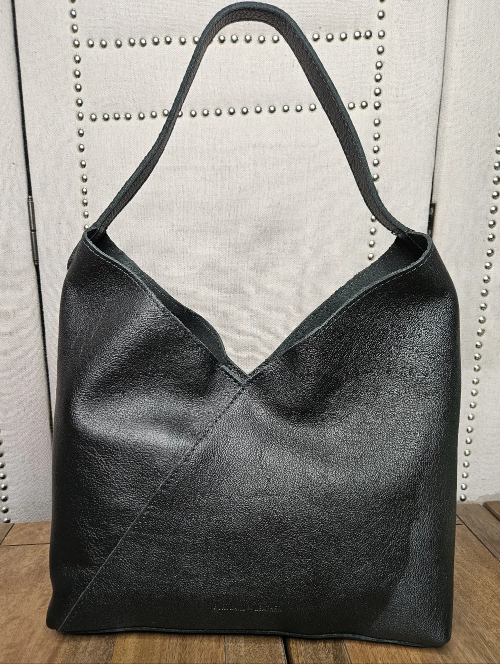 Portland Leather Goods Oversize Naomi Pebbled Black - Picture 4 of 13